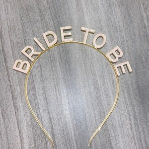 Gold and Light Pink Bride to Be Headband